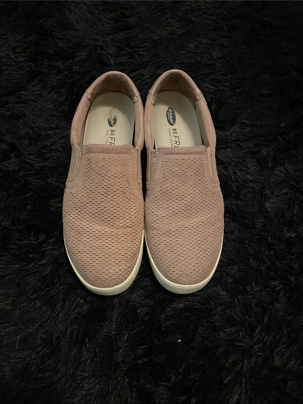 Dr. Scholl's Knit Slip-On Flats in Dusty Pink